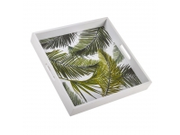 Bandeja madera hojas 35 cm.