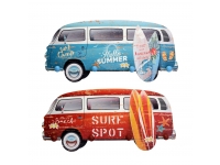 Percha de madera furgoneta surf 46x21cm.