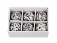 Bolas cerámica hojas B/N.