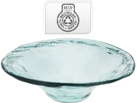 Centro mesa cristal 40x12cm.