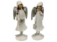 Angel niña blanco-plata