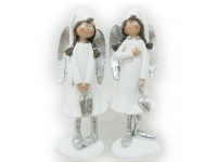 Angel niña blanco-plata