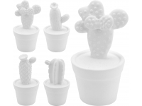 Maceta cactus 14CM. blanco 4 modelos
