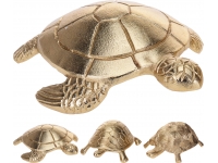Tortuga  15cm. metal oro