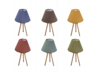 Lámpara madera 38 cm. alto