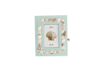 Caja llaves-portafoto madera-playa 10x15cm