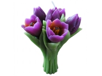 Vela ramo tulipanes