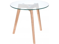 MESA CENTRO MADERA CRISTAL 50C