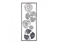Cuadro metal flor  25x61  multicolor