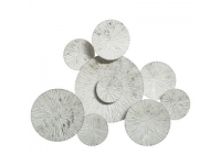 Cuadro  pared de metal 75x61  plata