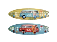 Percha de madera tabla surf 56x15cm.