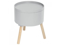 Mesa de centro cofre gris 38x45cm h.