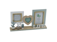 Portafoto multiple cactus-madera 