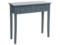 Consola 2 cajones gris L80x30xH76