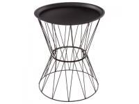 Mesa de centro metal D43xH52 negro