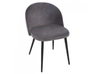 Silla terciopelo gris 53x54x75