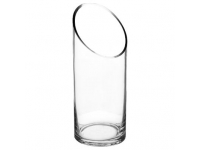 Florero cristal 25x10cm diametro