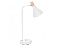 Lampara sobremesa metal NEGRA y madera 48x22cm 