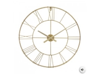 Reloj pared metal oro 70cm diametro