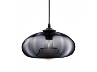 Lampara techo cristal ahumado 90x18x28cm diametro