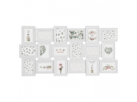 Portafoto cuadro resina 18pz blanco