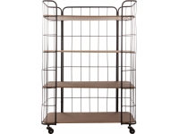 Estantería madera y metal L. 70 x l. 31 x H. 97cm.