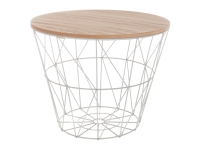 Mesa centro metal gris 30 altox38 diam.