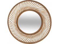 Espejo redondo espiral bambú 72cm.