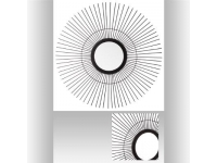 Espejo de metal moderno D59cm
