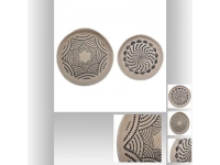 Set 2 piezas pared de yute D48-38cm