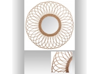 Espejo de ratán 58cm diametro