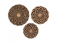 Set 3 murales mimbre 61-51-40cm x 8cm grueso