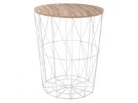 Mesa de centro BLANCA D47xH57cm.