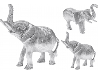 ELEFANTE ALUMINIO PLATA 19CM.