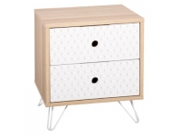 Mesita madera y metal L40x30xH52