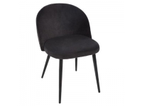 Silla terciopelo negro 53x54x75