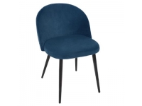 Silla terciopelo azul 53x54x75