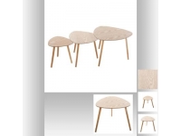 Set 3 mesas de centro madera