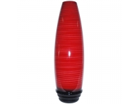 Jarrón de Cristal Rojo