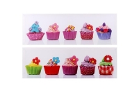 Cuadro cupcake 90x30cm.
