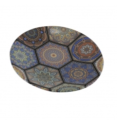 Plato postre ceramica mosaico 20cm
